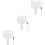3Sets Handheld Wooden Dry Erase Paddles Student Answer Boards White 7