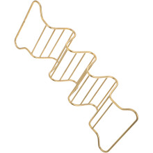 4Pcs Stainless Steel Taco Tray Golden Multi-Compartment Stand for Home