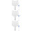 3Sets Handheld Wooden Dry Erase Paddles Student Answer Boards White 10
