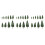 54Pcs Green Mini Model Trees Plastic for Dollhouse and Crafts 7