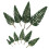54Pcs Green Mini Model Trees Plastic for Dollhouse and Crafts 2