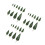 54Pcs Green Mini Model Trees Plastic for Dollhouse and Crafts 5