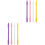 8Pcs Reusable Silicone Stir Sticks for Epoxy Resin Paint and Craft Use 5