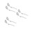 6Pcs Silver Stainless Steel Slotted Spoon Foldable Cooking Tool Set 7
