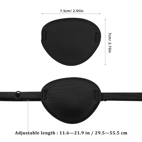 10 Pcs Adjustable Single Eye Mask For Adults With Elastic Band 2