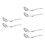 6Pcs Silver Stainless Steel Slotted Spoon Foldable Cooking Tool Set 8