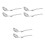 6Pcs Silver Stainless Steel Slotted Spoon Foldable Cooking Tool Set 4