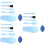 3Sets Blue Gardening Tools Set for Transplanting and Soil Aeration 7