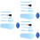 3Sets Blue Gardening Tools Set for Transplanting and Soil Aeration 6