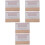 3Pcs Thickened Beige Blank Flash Cards Portable Paper Note Cards 4