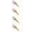 4Pcs Bright Golden Artificial Ice Cream Cone PVC Play Figurines 10