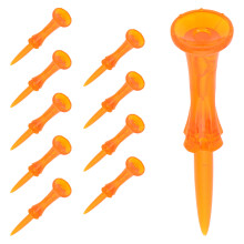 20Pcs Golf Tees Orange Plastic Wheel Shape for Accurate Golf Practice