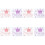 8Pcs Assorted Color Plastic Crown Decals Indoor DIY Wall Room Ornament 5