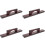 4St Shuffleboard Accessoires Borstel Hout/polyester, Donkerrood 7