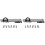 2Sets Compact Black Hasp Lock Wear-Resistant Cabinet Window Lock 2