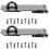 2Sets Compact Black Hasp Lock Wear-Resistant Cabinet Window Lock 4
