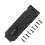 2Sets Compact Black Hasp Lock Wear-Resistant Cabinet Window Lock 8
