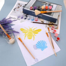 9 Pack Pottery Glaze Brushes Set for Pottery , Acrylic Painting , Watercolor, and Oil Painting - Ceramic Brush Set