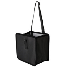 (Black) Rubbish Bin Car Waterproof Foldable Auto Trash Bag Container Garbage Litter