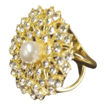(Diamond)Cachecol fivela miçangas zirco acessórios de roupas femininas estilo circular brilhante
