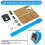 Kit Eletrônico de Relógio LED DIY com Display de 0,28 Polegadas e Tubo de Tempo com Alça de Caixa para Aprendizado de Projeto de Soldagem DIY C 7
