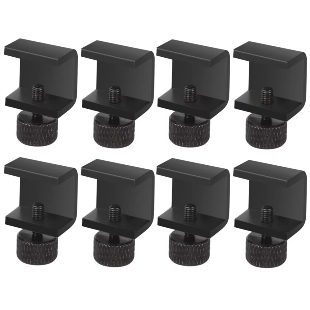 8Pcs 3D Printer Parts Platform Heated Adjustable Bed Clip For 3 Cr10 Hotbed Printing Platform Glass Plate Black 4713304906362