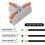 10Pcs Compact Wire Conductor Connector, T-Shape Lever Nut Wire Connector, Quick Splitter 3 Way Electrical Connectors 5