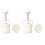 2Stk Weißer Backform Erdbeere Handdruckform Aus Lebensmit ABS 3