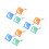 9Pcs Acrylic Knitting Needle Gauge Ruler Portable Keychain Accessory 7
