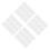 80Sheets White Artificial Silk Hemp Flower Wrapping Paper Waterproof 3