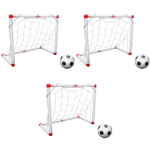 3Sets Langlebiges Fußballnetz Bunt Für Training Und Spiele 2