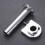 3Stk Silber Aluminium Gasgriff 7/8" Universal Cnc 8