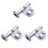 3Stk Silber Aluminium Gasgriff 7/8" Universal Cnc 2