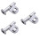 3Stk Silber Aluminium Gasgriff 7/8" Universal Cnc 4