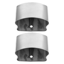 6Pièces Embouts PVC Pour Rampe D'escalier Argentés Installation Facile