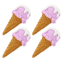16Pièces Cônes Glace Jouets Décoratifs Résine Usage Festif