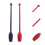 4Pièces Bâtons Gymnastique Pro Portable Couleurs Dynamiques 11