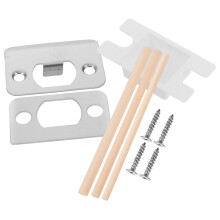 5Ensembles Plaques De Guide De Verrou Bois Argent