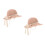 2Pièces Chapeau Rose Bébé Protection Solaire Style 10