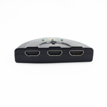 2Pièces Commutateur 3 Entrées Noir Audio 4K Compatible Hdtv