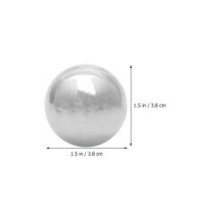 2Pièces Sphères Acier Inoxydable Décoratives Argent Jardin