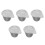 5Pièces De Fusion En Nickel Gris Pour Expériences Chimiques 5