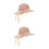 2Pièces Chapeau Rose Bébé Protection Solaire Style 6