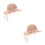 2Pièces Chapeau Rose Bébé Protection Solaire Style 4