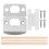 5Ensembles Plaques De Guide De Verrou Bois Argent 3
