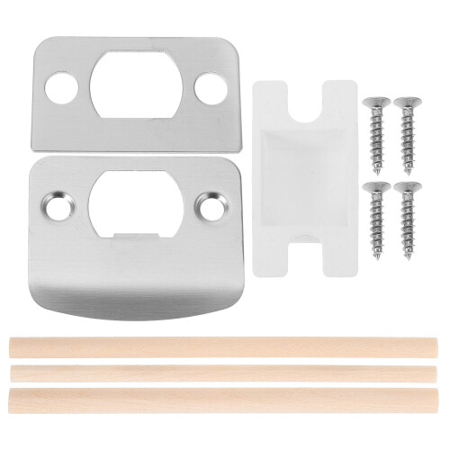 5Ensembles Plaques De Guide De Verrou Bois Argent 2