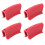4St Antislip Siliconen Potgreep Sleeve Rood Voor 9