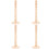 4Ensembles Support Sucettes Bois Ivoire Trou Pour Maison 7