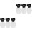 6Ensembles Bouteilles De Rangement ABS Pe Couleur Assortie Pour Perles 5