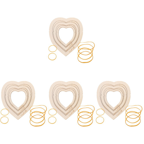 4Ensembles Outils Compact Bois Pour Découpe Macramé Kaki 2